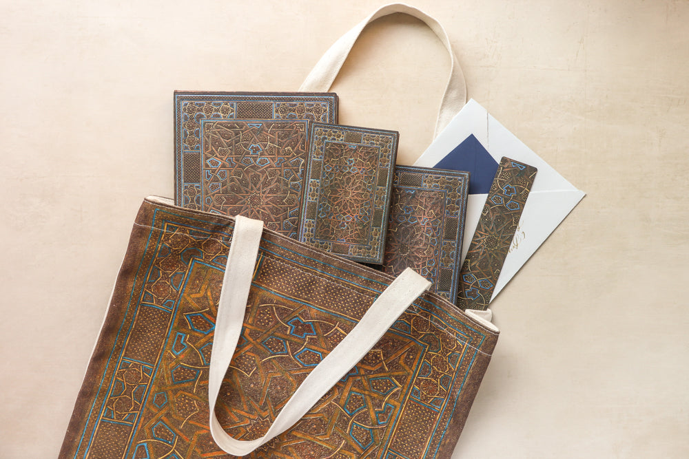 Paperblanks Midnight Star Midi Hardback Journal – Lined, 144 Pages – design detail