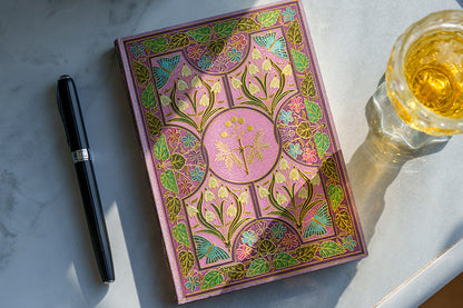Paperblanks Mimosa Mini Softback Flexi Journal – Plain, 208 Pages – design detail