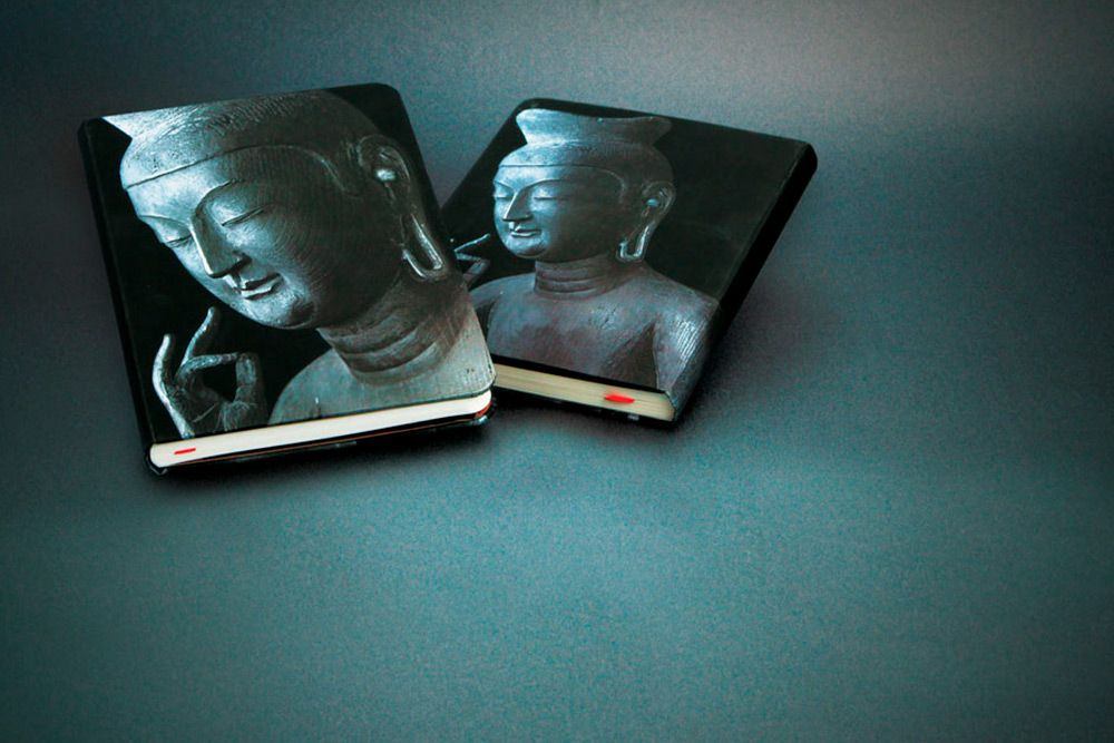 Paperblanks Miroku Midi Hardback Journal – Lined, 176 Pages – design detail