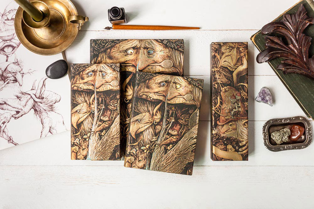 Paperblanks Mischievous Creatures Ultra Hardback Journal – Lined, 144 Pages – design detail