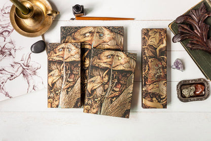 Paperblanks Mischievous Creatures Midi Hardback Journal – Lined, 144 Pages – design detail