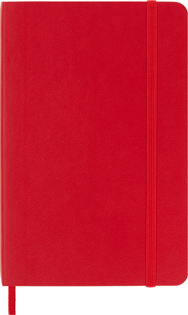 Moleskine Classic Notebook – Pocket, Plain, Soft Cover, Scarlet Red
