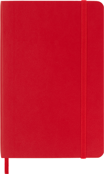 Moleskine Classic Notebook – Pocket, Plain, Soft Cover, Scarlet Red