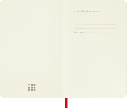 Moleskine Classic Notebook – Pocket, Plain, Soft Cover, Scarlet Red