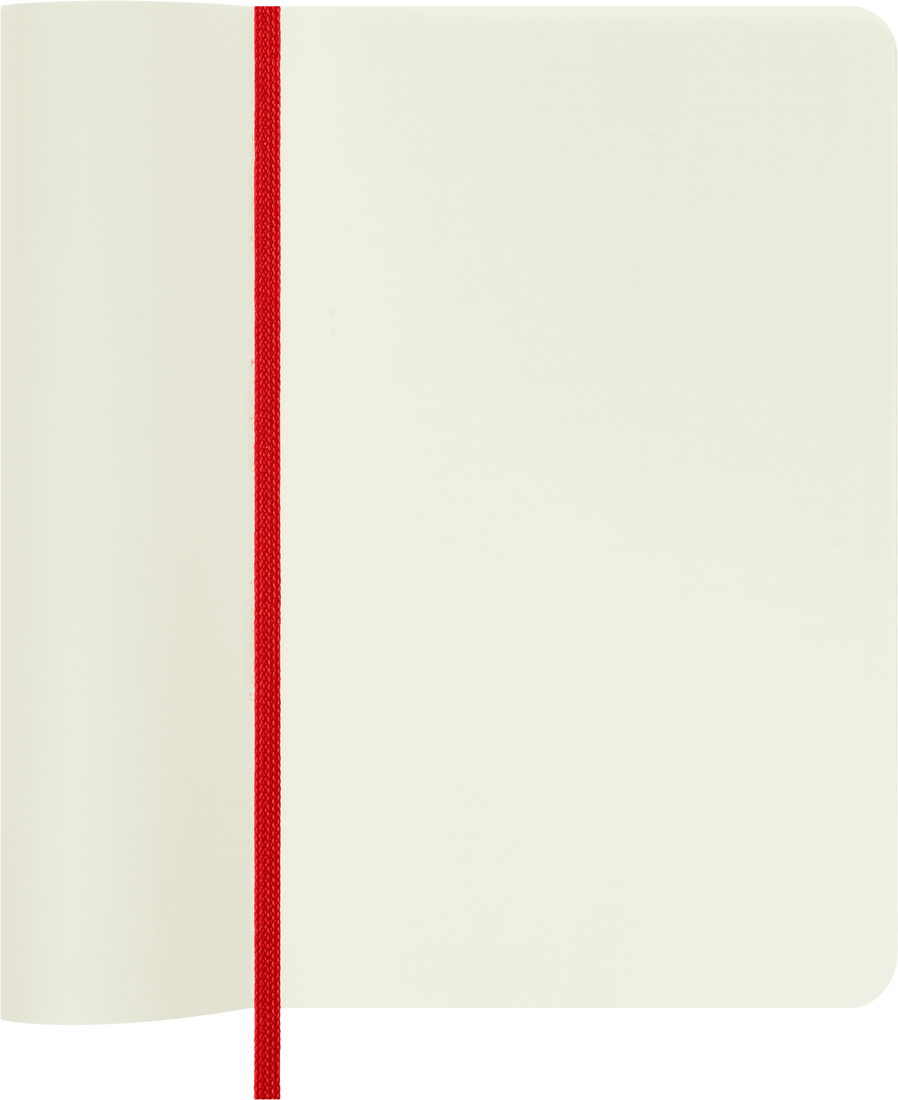 Moleskine Classic Notebook – Pocket, Plain, Soft Cover, Scarlet Red
