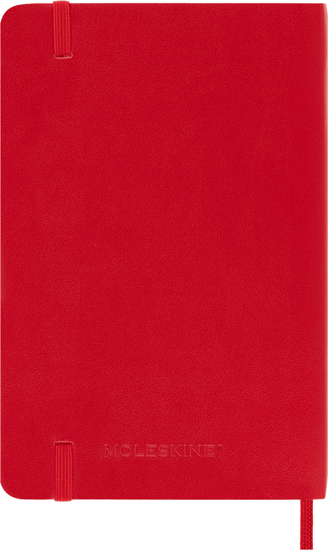 Moleskine Classic Notebook – Pocket, Plain, Soft Cover, Scarlet Red