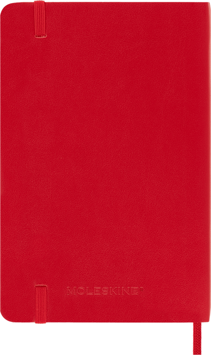 Moleskine Classic Notebook – Pocket, Plain, Soft Cover, Scarlet Red