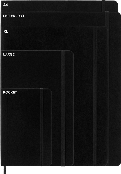 Moleskine Classic Notebook – Pocket, Plain, Soft Cover, Scarlet Red