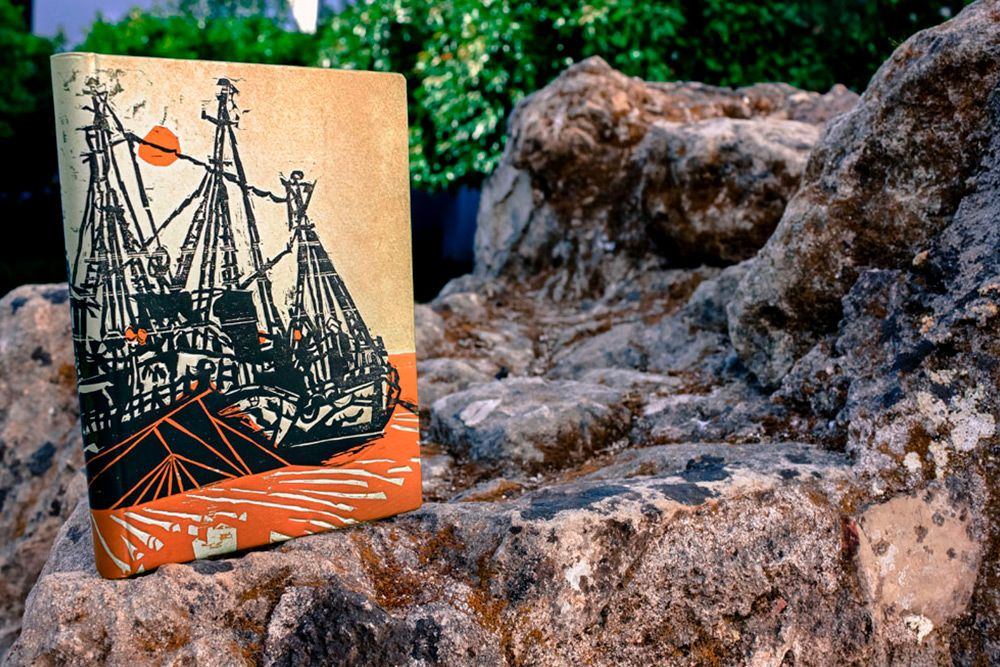Paperblanks Mooring Midi Hardback Journal – Lined, 144 Pages – design detail