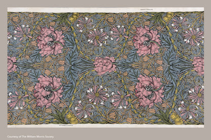 Paperblanks Morris Pink Honeysuckle Mini Hardback Address Book – 128 Pages – design detail