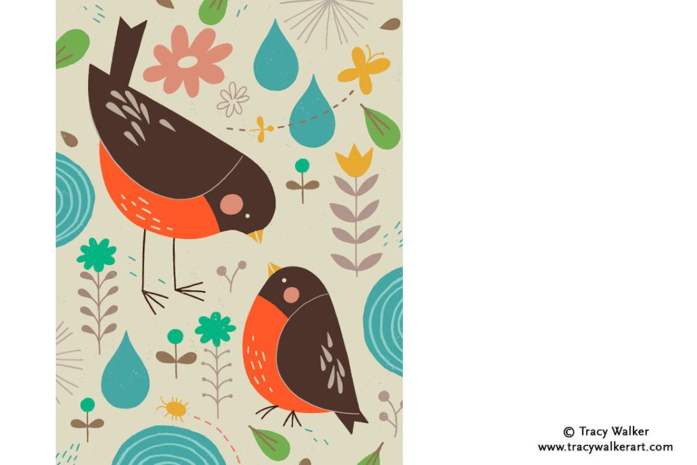 Paperblanks Mother Robin Midi Hardback Journal – Lined, 176 Pages – design detail