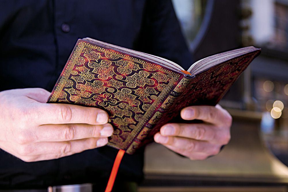 Paperblanks Mystique Mini Softback Flexi Journal – Lined, 240 Pages – design detail