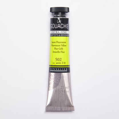 Sennelier Artist Gouache 21ml – Fluorescent Yellow 502