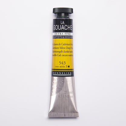 Sennelier Artist Gouache 21ml – Cadmium Yellow Deep Hue 543
