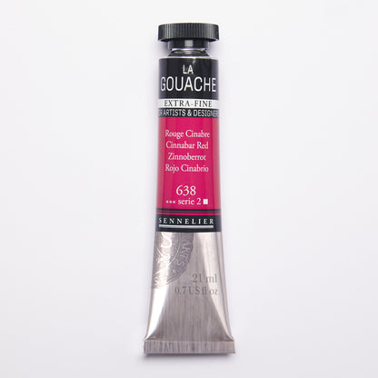 Sennelier Artist Gouache 21ml – Cinnabar Red 638