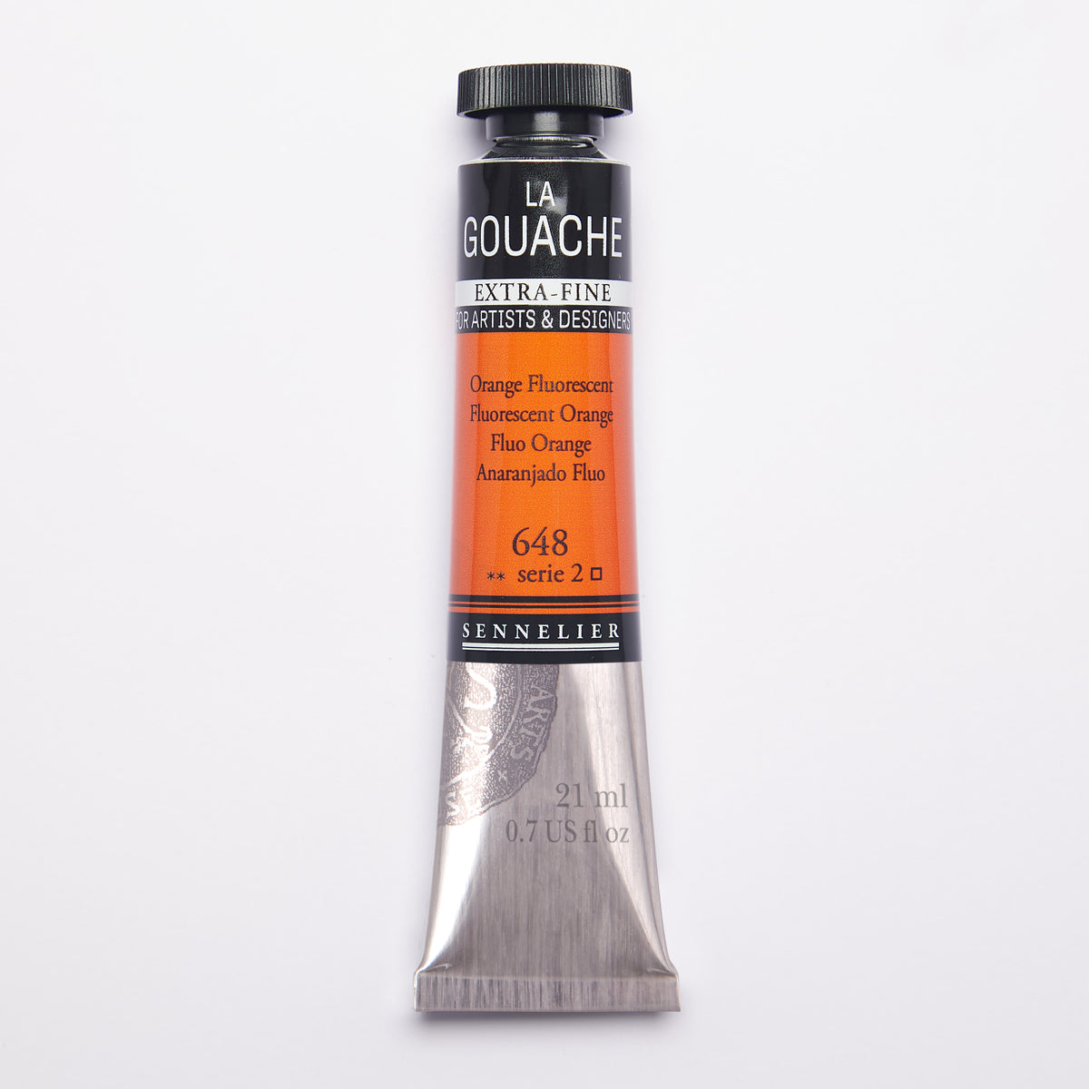 Sennelier Artist Gouache 21ml – Fluorescent Orange 648