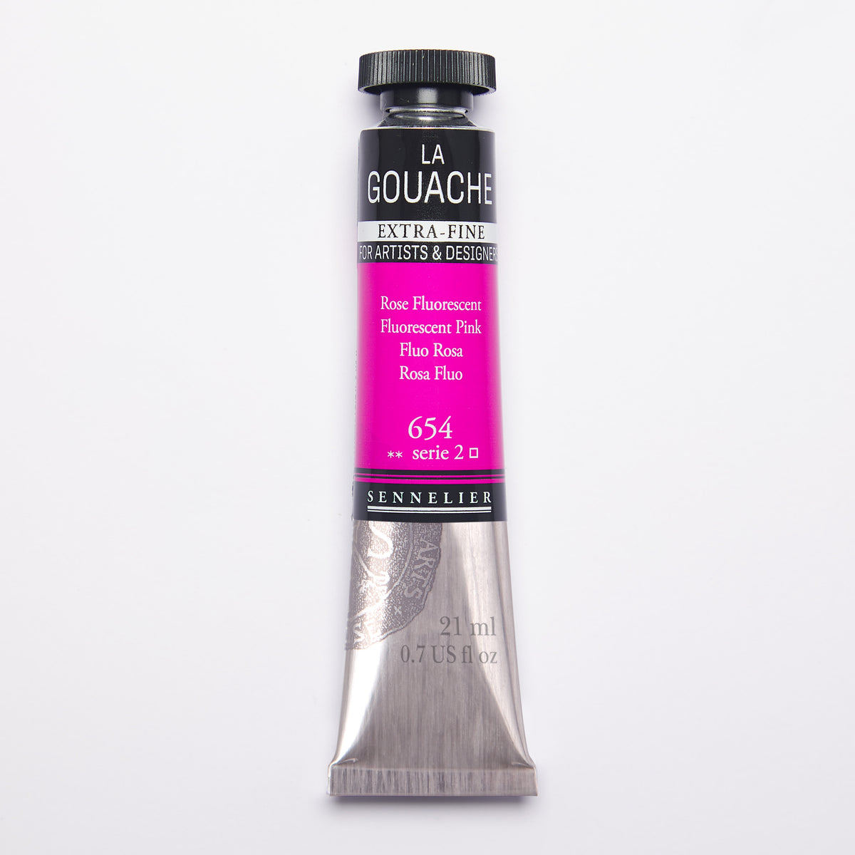 Sennelier Artist Gouache 21ml – Fluorescent Pink 654