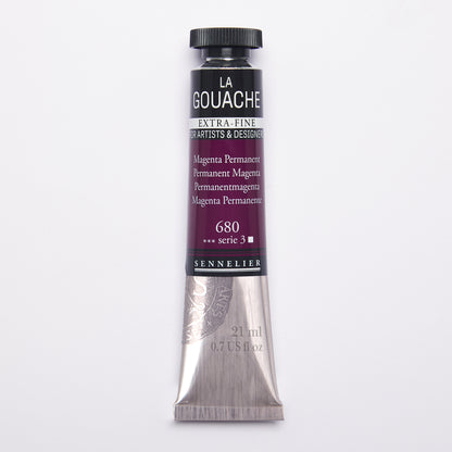 Sennelier Artist Gouache 21ml – Permanent Magenta 680