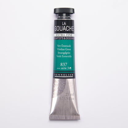 Sennelier Artist Gouache 21ml – Viridian Green 837