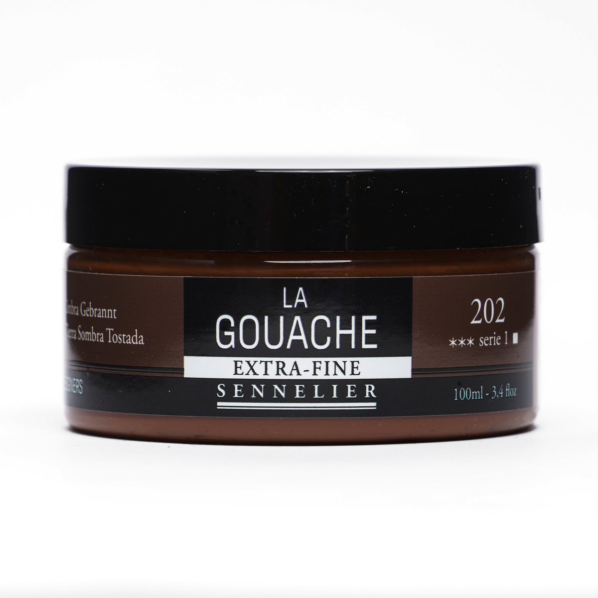 Sennelier Artist Gouache 100ml Pot – Burnt Umber 202