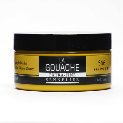 Sennelier Artist Gouache 100ml Pot – Naples Yellow Deep 566