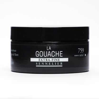 Sennelier Artist Gouache 100ml Pot – Mars Black 759
