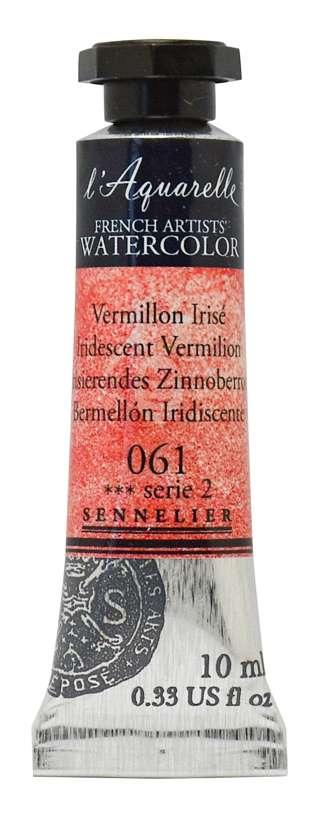 Sennelier Artist Watercolour 10ml Tube – Iridescent Vermilion 061