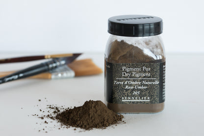 Sennelier Pure Pigment 120g Jar – Raw Umber 205
