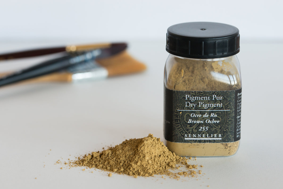Sennelier Pure Pigment 90g Jar – Brown Ochre 255