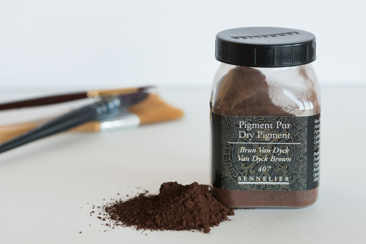 Sennelier Pure Pigment 170g Jar – Van Dyck Brown 407