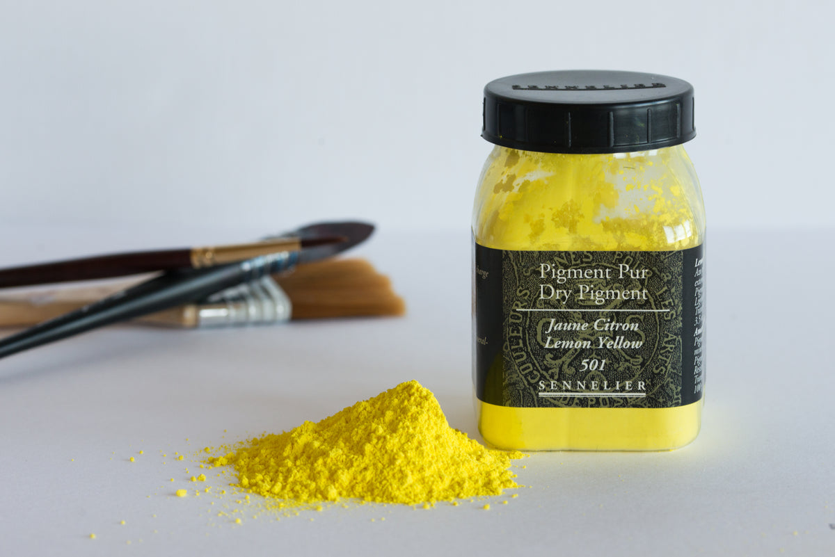 Sennelier Pure Pigment 100g Jar – Lemon Yellow 501