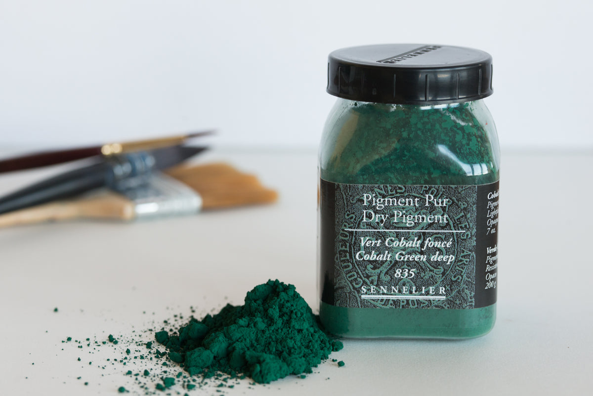 Sennelier Pure Pigment 120g Jar – Cobalt Green Deep 835