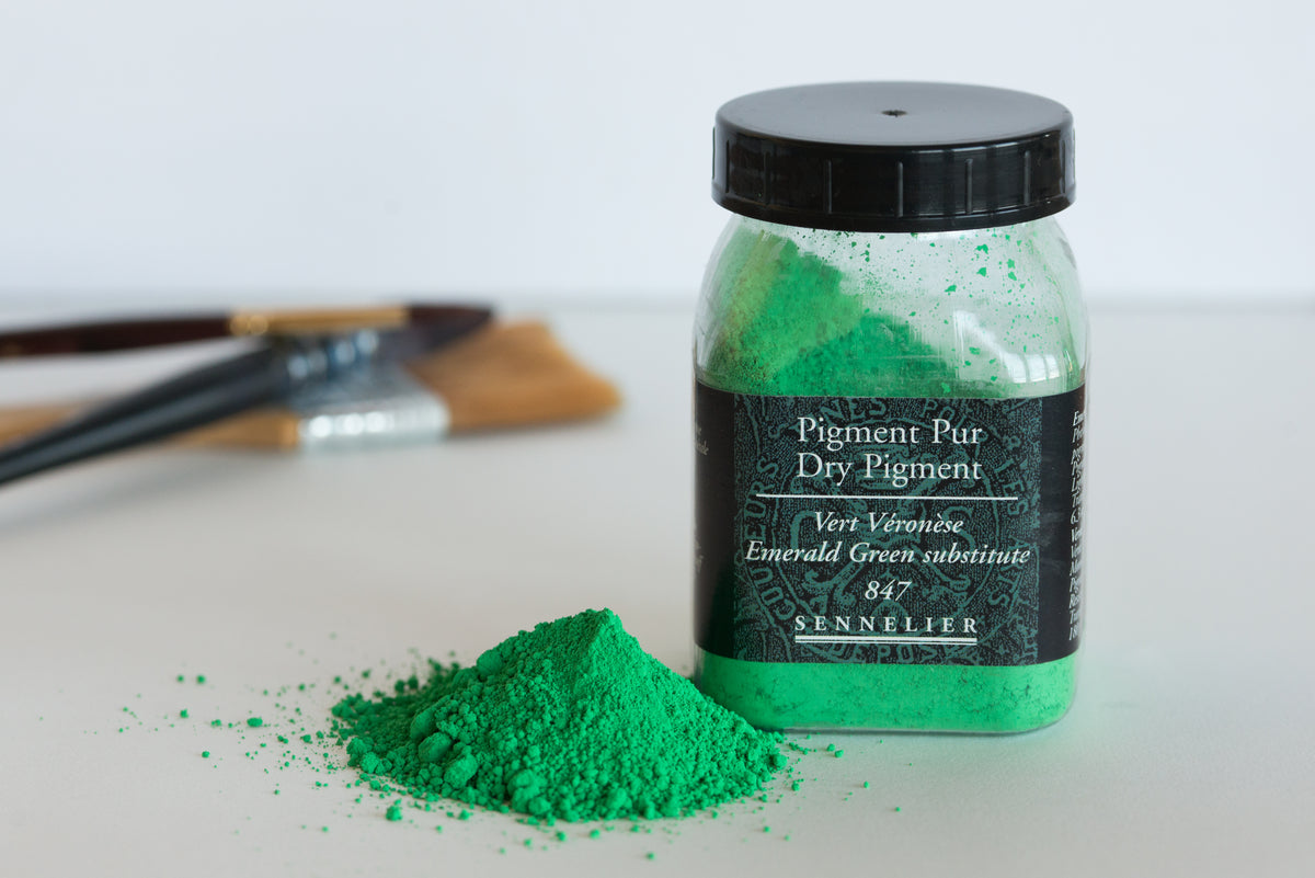 Sennelier Pure Pigment 180g Jar – Emerald Green Hue 847