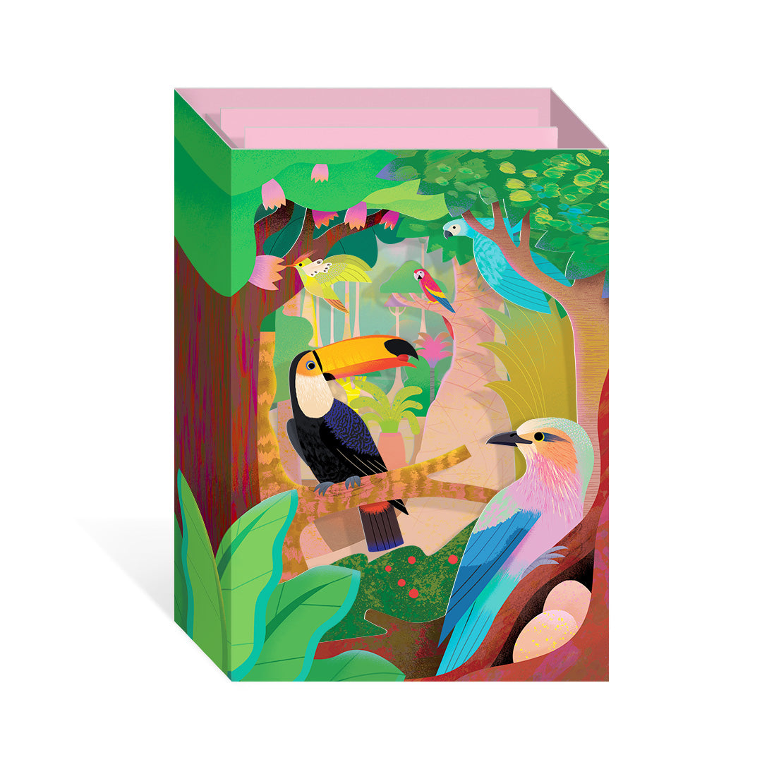 Birds Of The Amazon Pop Up Greeting Card (12099) - ** Free Display Item **