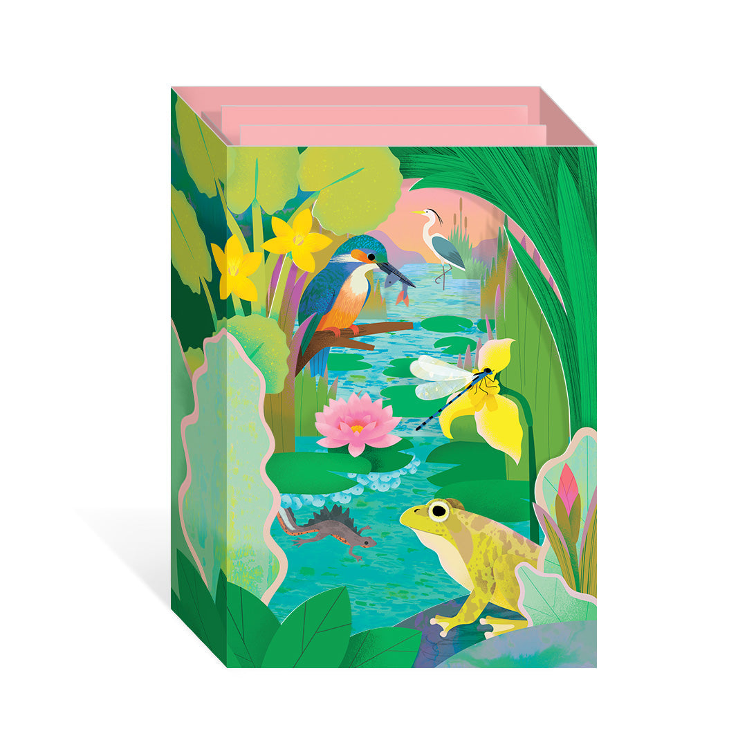 Pond Wildlife Pop Up Greeting Card (12104) - ** Free Display Item **