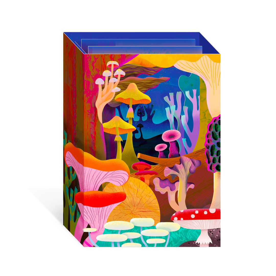 Fungi Greeting Card (3D) (13676) - ** Free Display Item **
