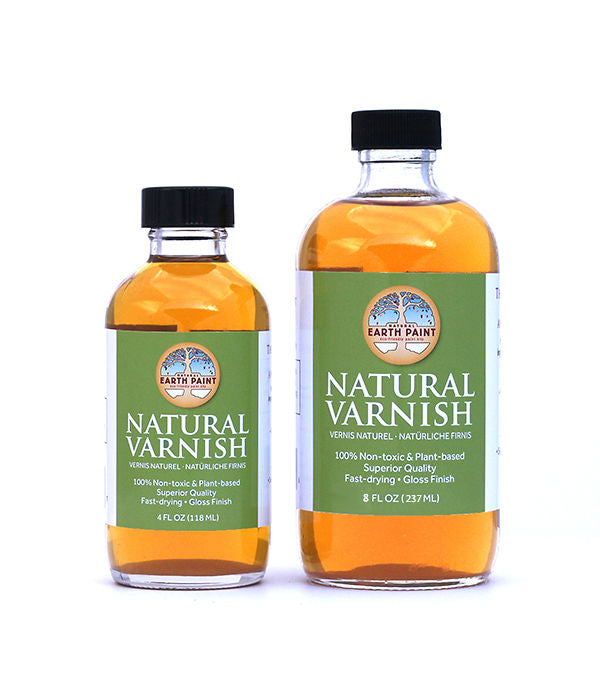 Natural Earth Paint Natural Varnish 118ml – Glass Bottle