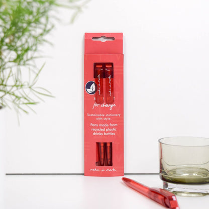 VENT Make a Mark Recycled Ballpoint Pens – Red