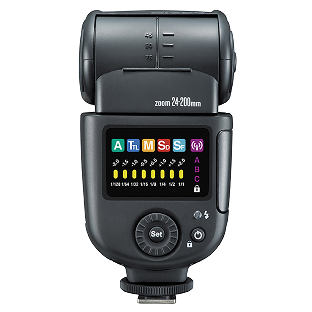 Nissin Di700 Air Flashgun rear display lit