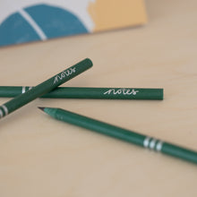 VENT NOTES Recycled Pencils, Pack of 3 – Forest Green (Olive Sleeve)
