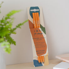 VENT NOTES Recycled Pencils, Pack of 3 – Clementine (Earth Sleeve)