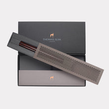 Thomas Slim Namur Ebonite Rollerball Pen – Cinder Red & Gold