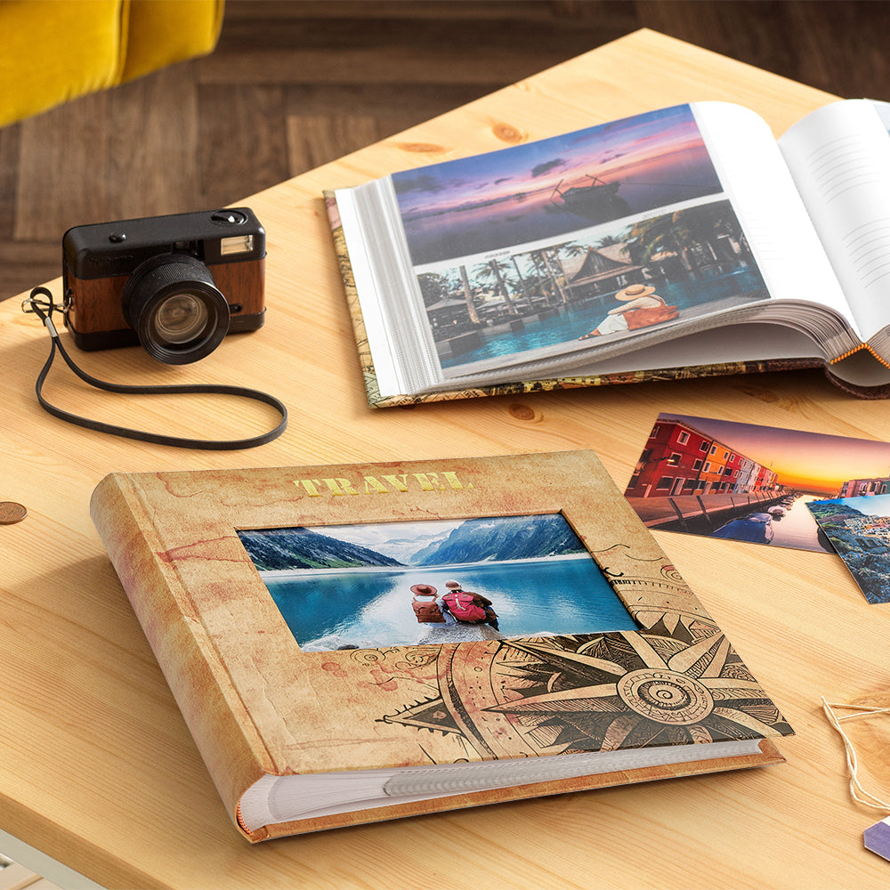 Kenro Holiday Compass travel album in use