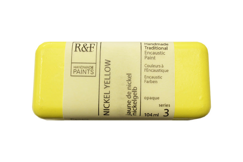 R&F Encaustic Paint 104ml – Nickel Yellow