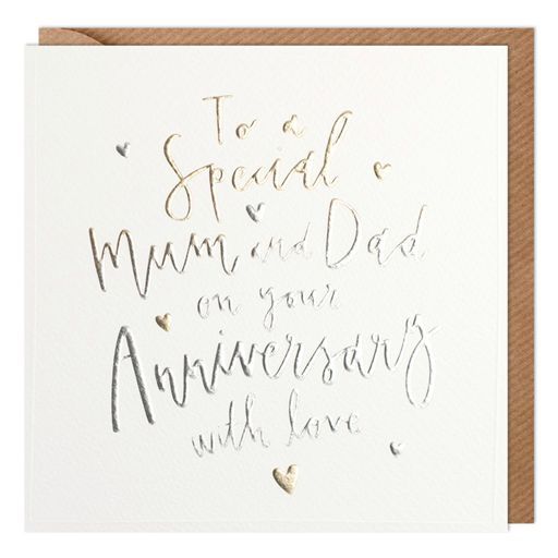 To A Special Mum and Dad On Your Anniversary Greetings Card