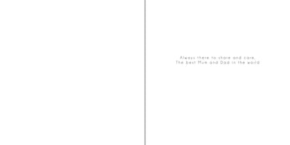 To A Special Mum and Dad On Your Anniversary Greetings Card