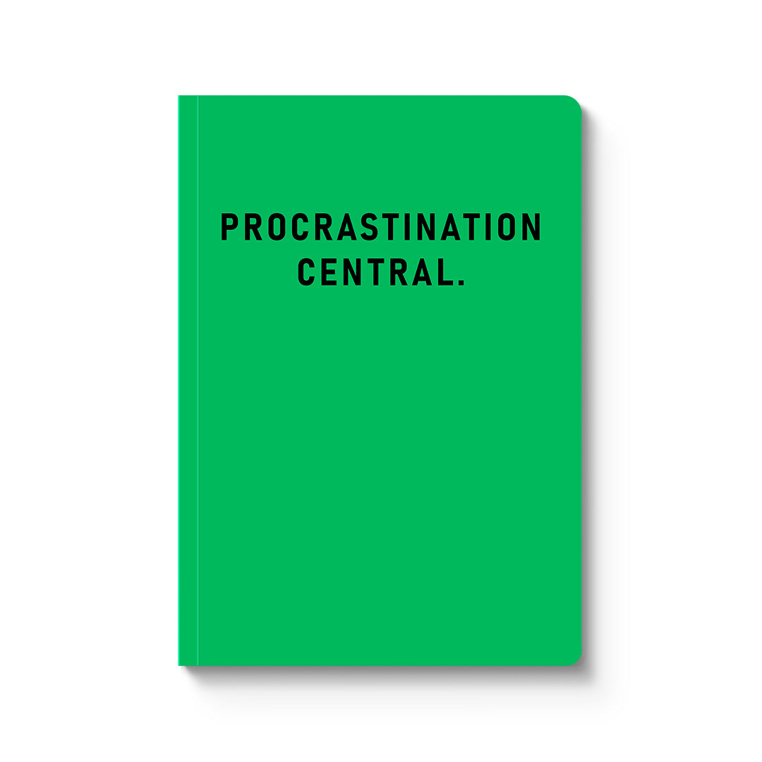 Procrastination Central Paperback Notebook (A5) (10420)