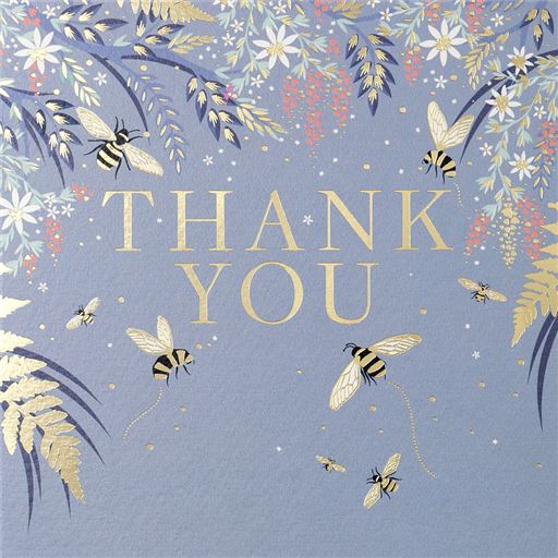 Thank You Bees Greetings Card