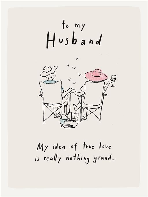 To My Husband Greetings Card