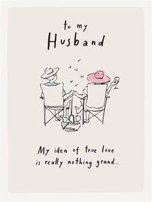 To My Husband Greetings Card
